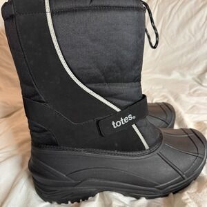 totes Black Men's Rain & Snow Boots